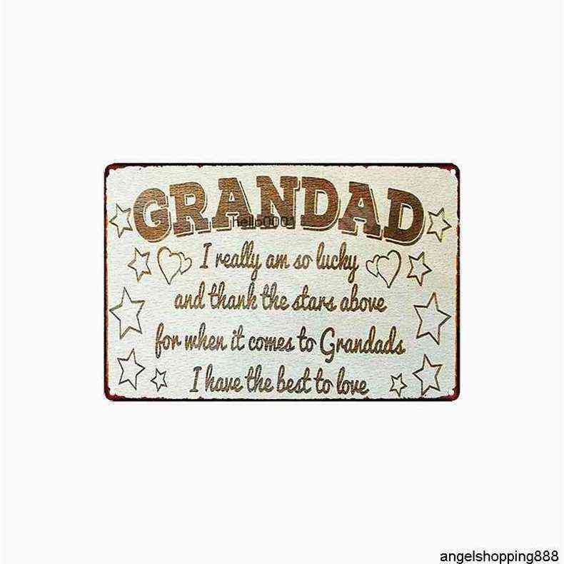 

Grandad Retro Poster Funny Words Vintage Metal Tin Sign Bar Pub Home Decor Cats Are Like Chocolate Wall Art Stickers N322
