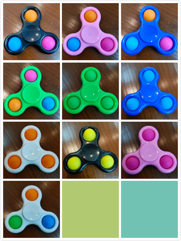 

Colorful pop it finger fidget toys push popit anti stress simpl dimpl spinner