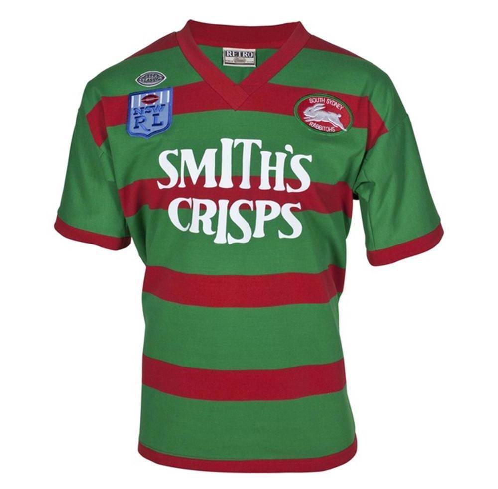 

South Sydney Rabbitohs 1989 Retro Rugby Shirt, Black