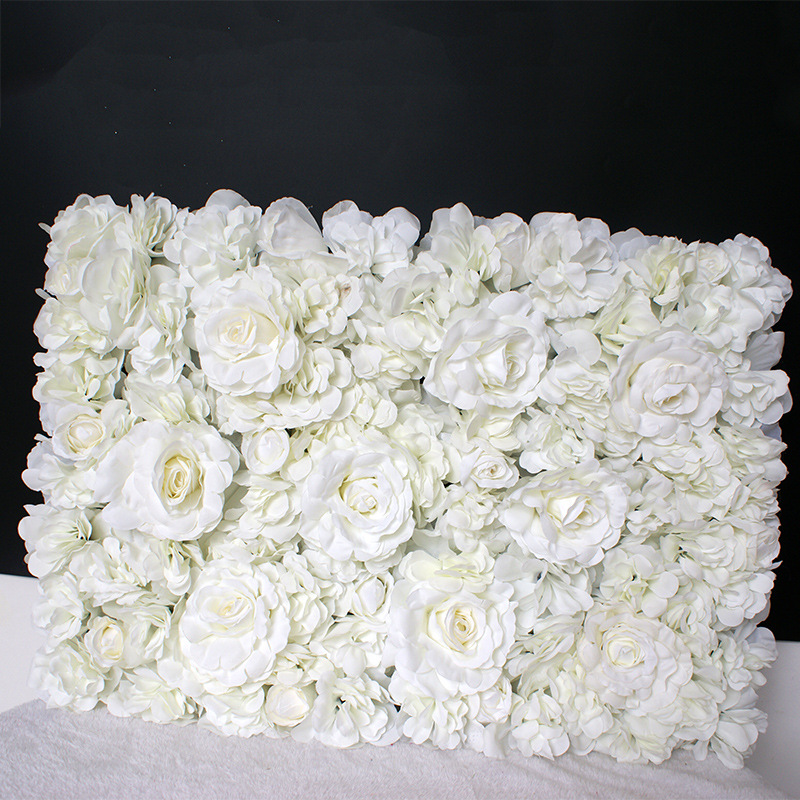

60x40cm Artificial Decor Flowers DIY Wedding Decoration Flower Wall Panels Silk Rose Pink Romantic Backdrop Deco DHL