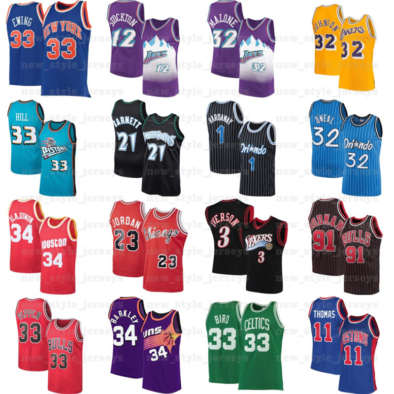 

Vince Jason Carter Scottie Retro Basketball Jerseys Williams Allen Pippen Iverson Steve Wade Mitchell Ness Nba Kevin Hardaway Garnett, Black;red