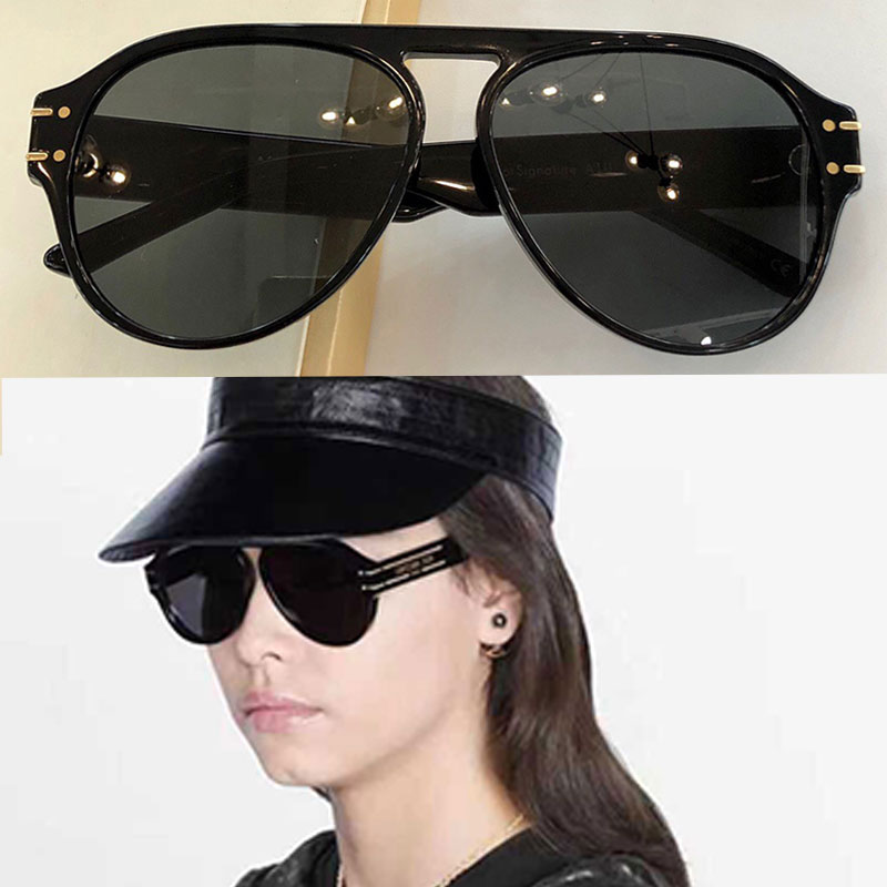 

Designer sunglasses mens signature A1U classic black frame lens with letters ladies leisure shopping vacation glasses size58-12-140 top quality original box