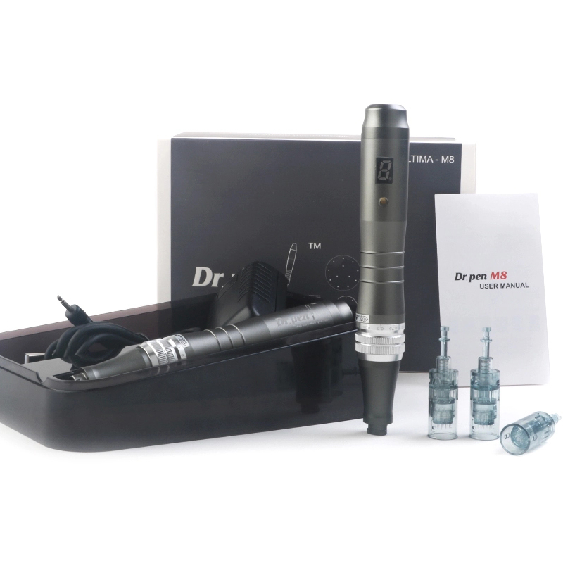 

2020 New Wireless Digital Display 6 levels Dr. Pen Ultima M8 Microneedling Pen of Rechargeable skin care Kit Raben