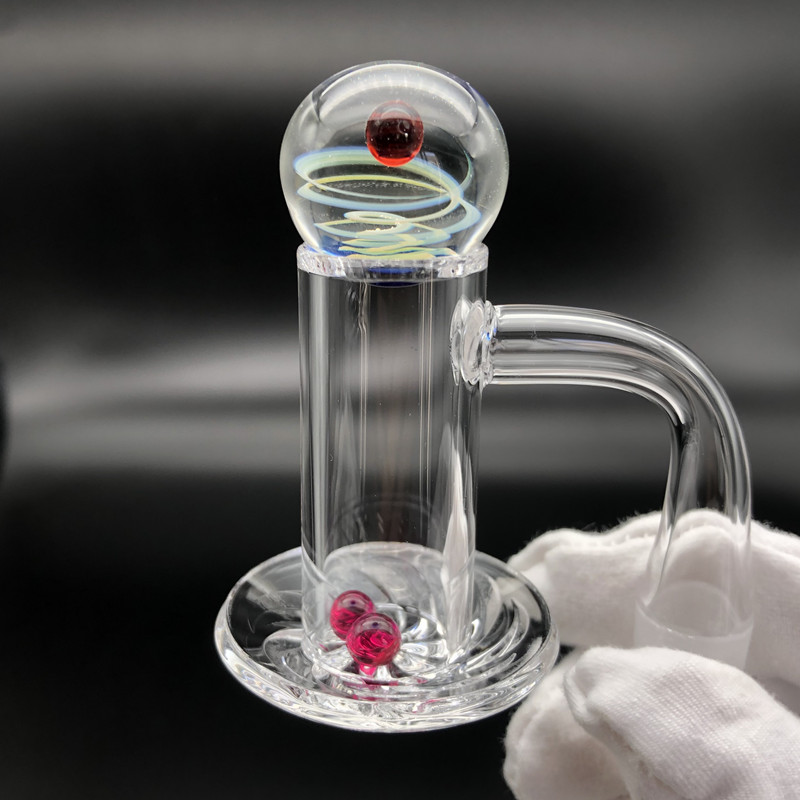 

Blender style Quartz Banger with Carb Cap terp pearls 14mm Male Female Thick terp slurper banger Domeless nail for Dab Rig Bong
