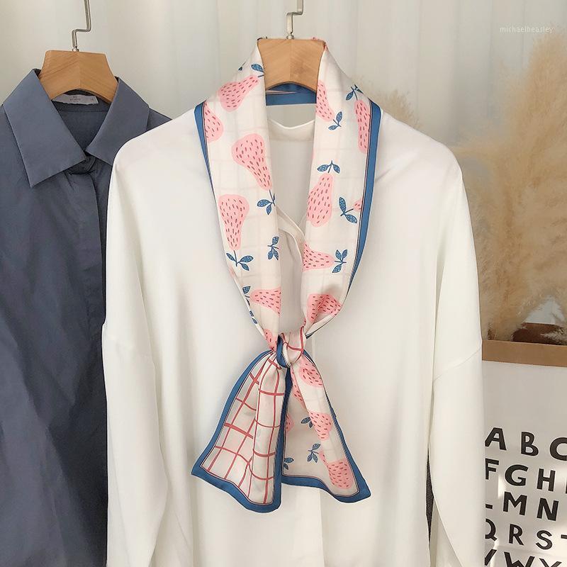 

Scarves 2021 Poncho Scarfs Foulard Women Silk Scarf Fashion Lady Soft Shawls Bandana Hijab Sjaal