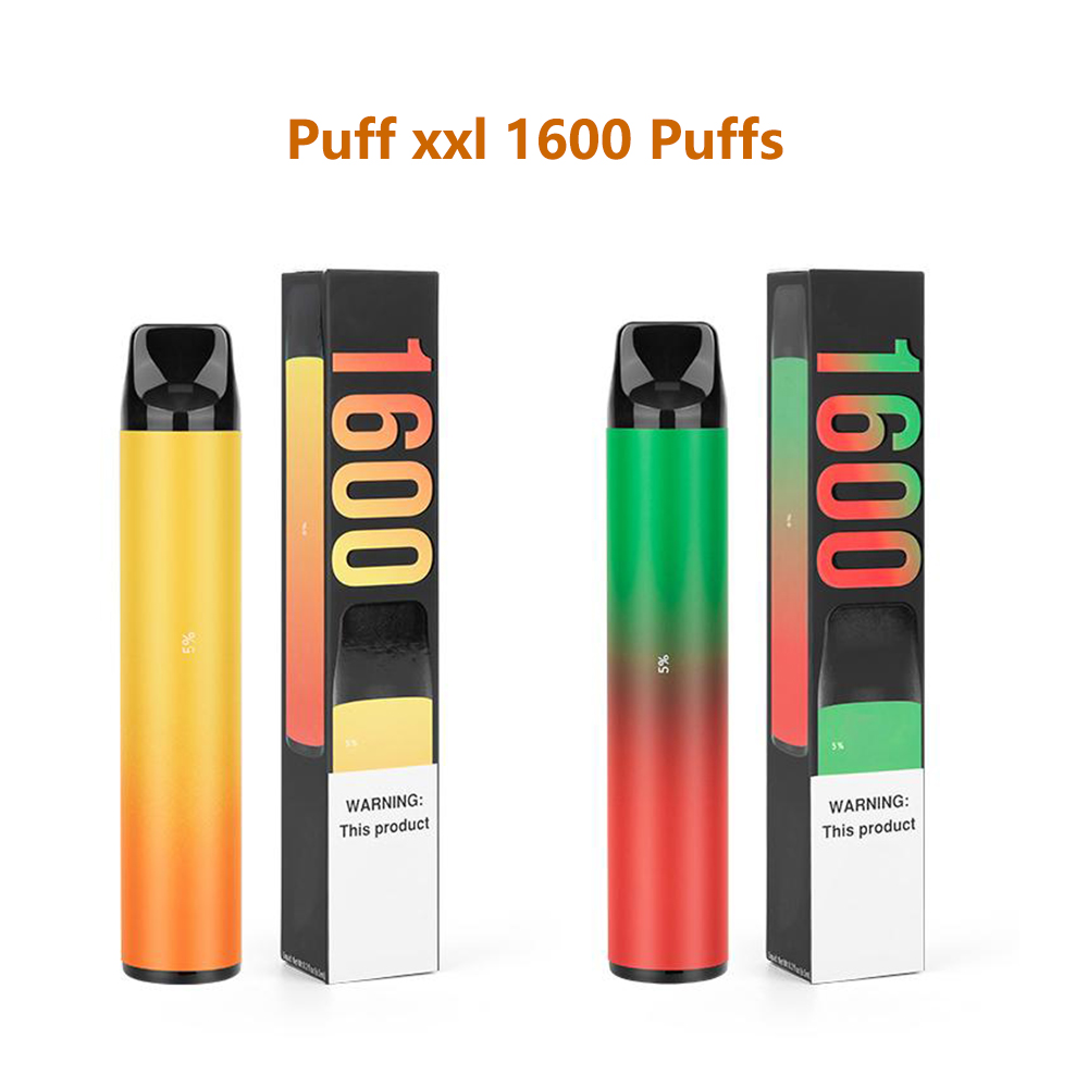 

Puff XXL Disposable electronic cigarette Kit Vape Pen Pods Device cigarettes 1000mAh Battery 6 ml Cartridges 1600 Puffs Prefilled vaporizer pens