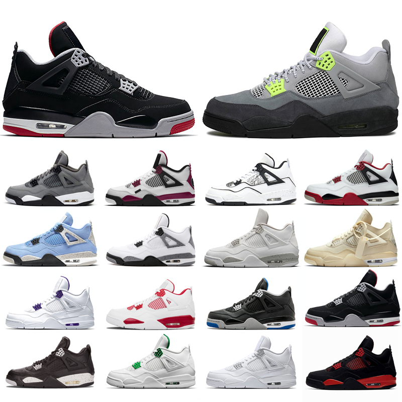 

2021 new basketball shoes 4s man White Oreo Cement University Red Travis Sail Thunder Olivia Kim Black Cat Taupe Haze Pine Green Pure Money Neon Grey Bred purple pink, Diy