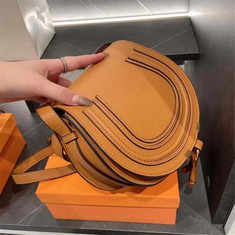 

2022ss luxury Brand Messenger bags wholesale Designers Women High Quality Genuine Cowskin Leather cloe Mini Shoulder Saddl, 10