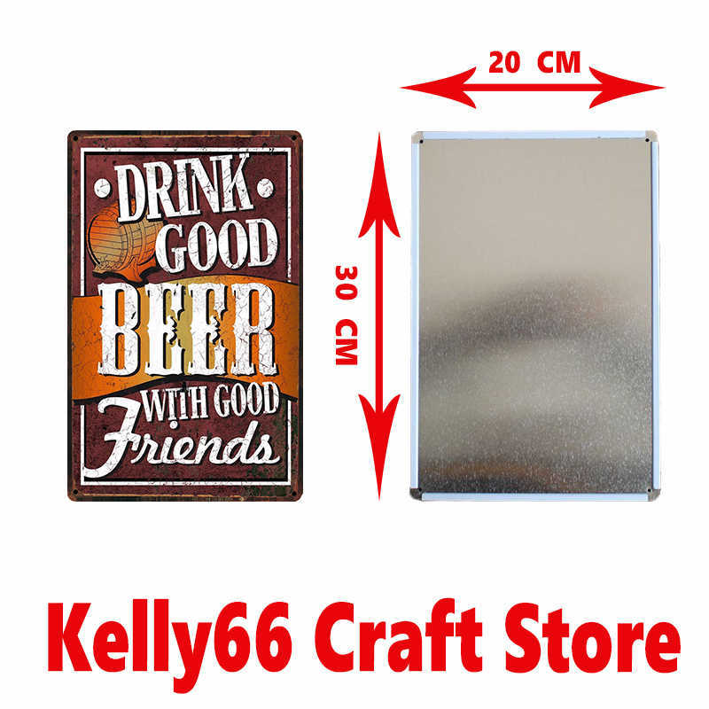 

Drink Cold Beer Man Cave Style Free Tomorrow Tin Sign Hotel Decor Pub Wall Posters Art Painting 20*30 CM Size Dy16