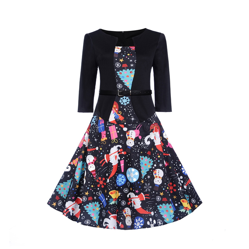 Christmas Halloween Ceinture pour femmes style rétro dames confortable lâche fête vacances