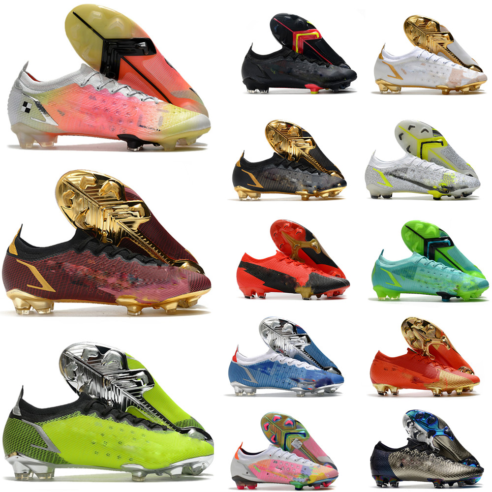 

High Tops Football Boots Ronaldo CR7 Mercurial Vapores 14 XIV Elite FG Firm Ground Cleats Outdoor Superfly 8 Neymar ACC Superf, Color15#