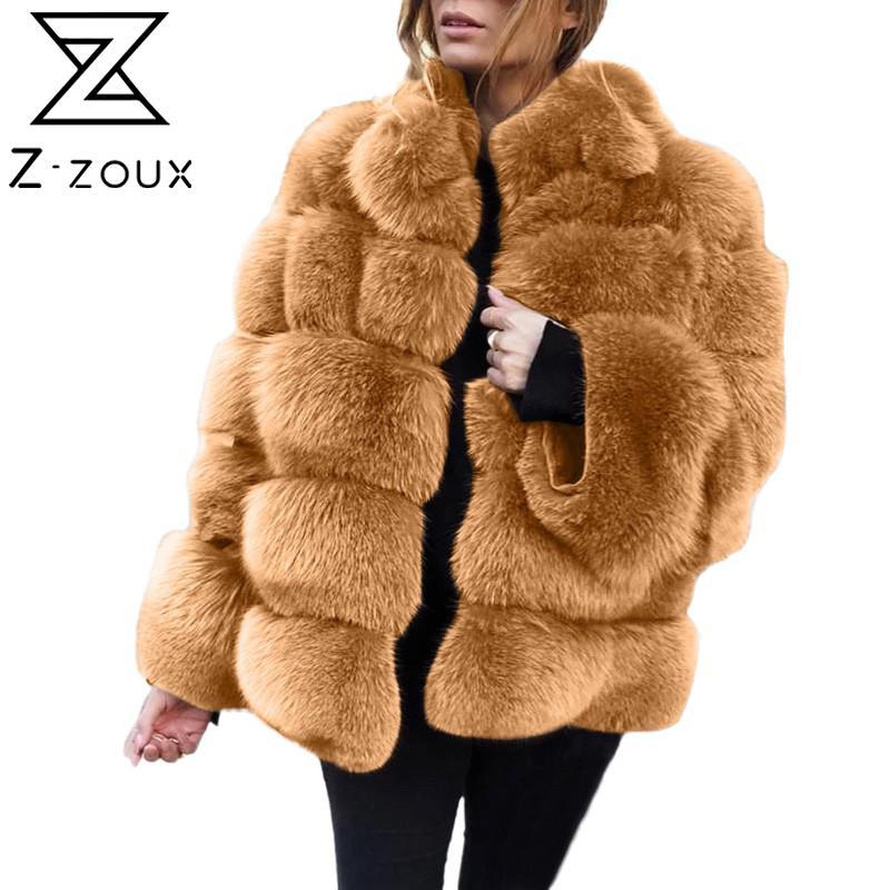 

Women Fur Jackets Plus Size Casual Faux Coats Black Pink Vintage Long Winter Overcoat Fashion 210524, White