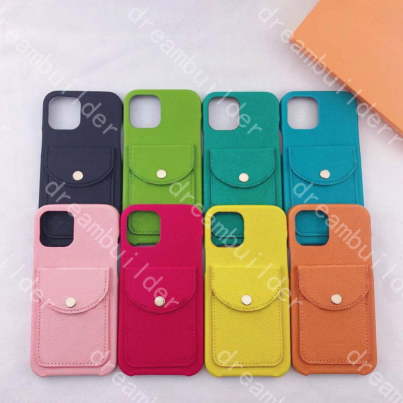 

fashion phone cases for iPhone 13 Pro Max 12 mini 11 X XS XR XSMAX case PU leather shell Samsung S20 S20P S20U NOTE 10 20 cardholder, Orange