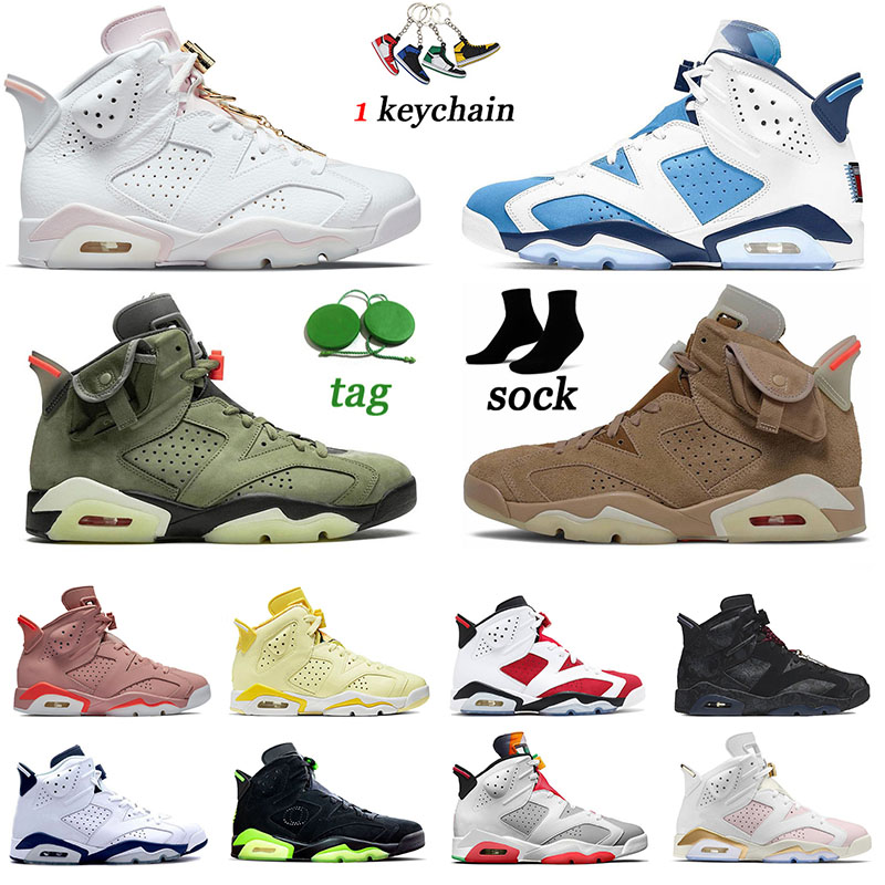 

Jumpman 6 Sports Sneakers Outdoor Basketball Shoes Gold Hoops British Khaki Men Women Carmine Hare 6s Cactus Jack VI Black UNC Trainers, B8 smoke grey 40-47