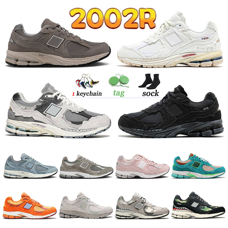 

2002R Casual Designer Shoes Protection Pack Rain Cloud Phantom Sea Salt Black Grey Camo Marblehead Incense Peace Be the Journey Men Women Trainers Sneakers Outdoor, Shoes box