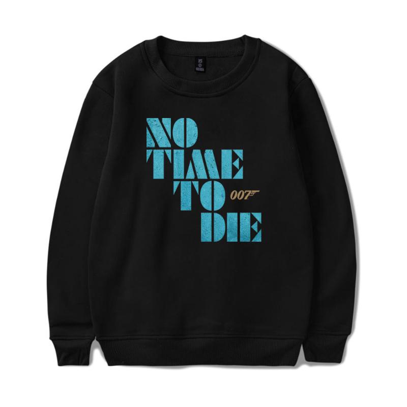 

Men's Hoodies & Sweatshirts No Time To Die Crew Neck Hoodie Letter Pattern Printed Harajuku Comfortable Cotton Unisex O-Neck Tops, Black