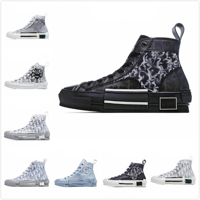 

Designer Sneakers B23 Oblique High Low Mens Shoes Sneaker B24 Technical Canvas Leather Women Casual bee Top Quality Luxurys Trainers