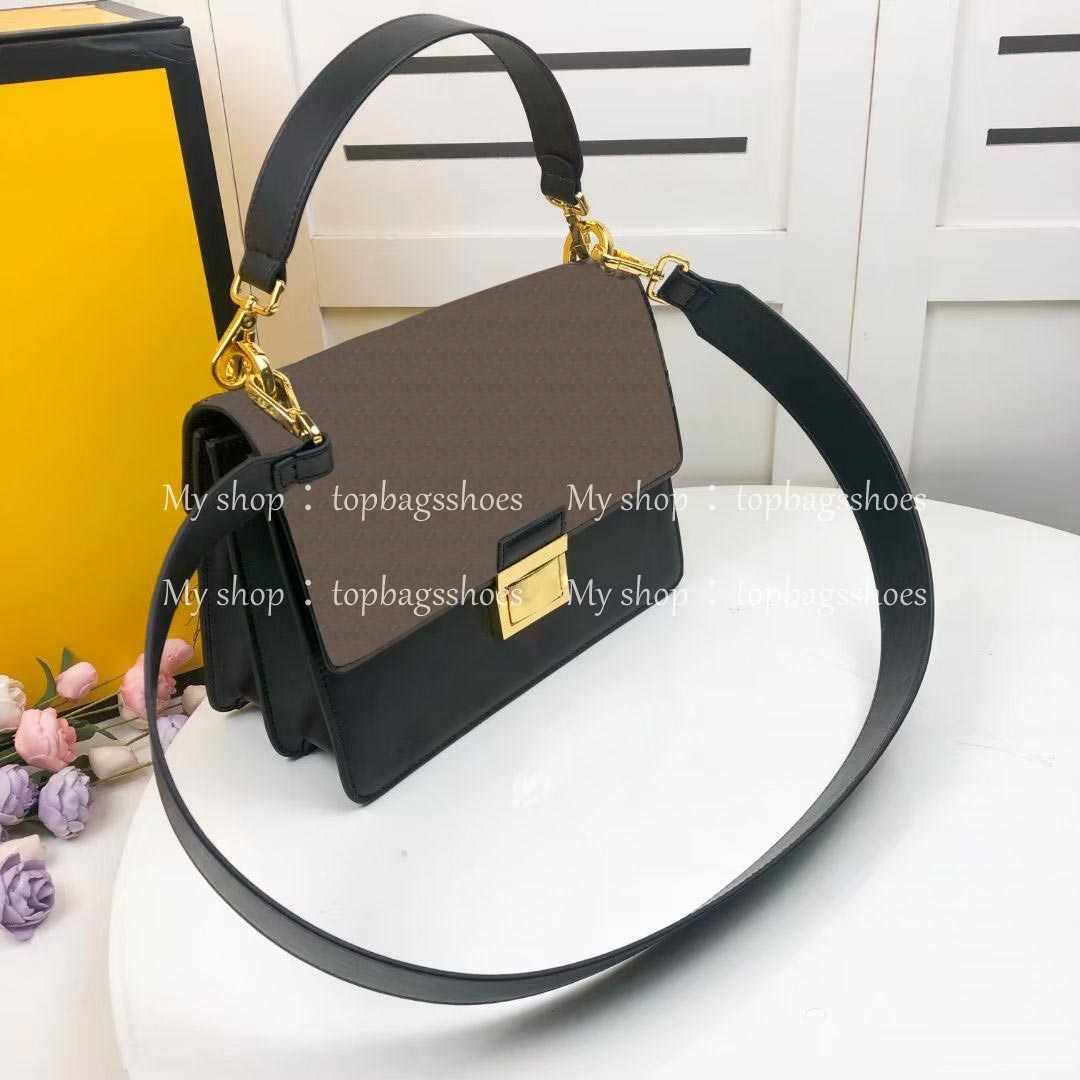 

Luxurys Designers Handbags Purses Crossbody Bags Messenger Womens Shoulder 2021 Top Quality Brown Original Fashion Brand Real Leather Lady, Chain strap