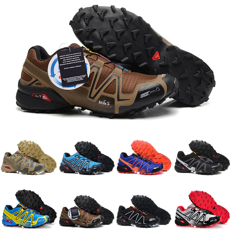 

high quality speed cross 3 outdoor mens running shoes SpeedCross runner Jogging III Black Green Pink Grey #26 Men Trainers Sports Sneakers chaussures zapatos, Color #25