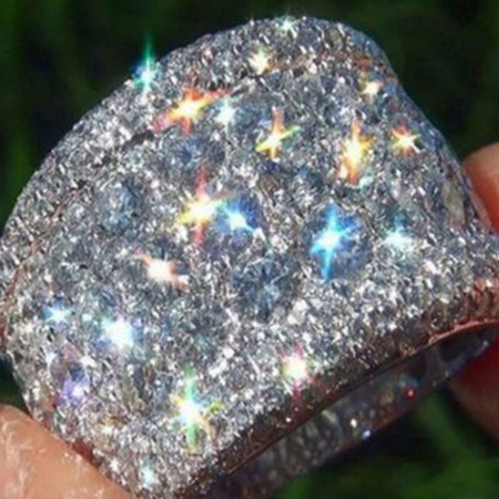 

ring Jinggong eight heart arrow zircon popular women's hand jewelry, Silver