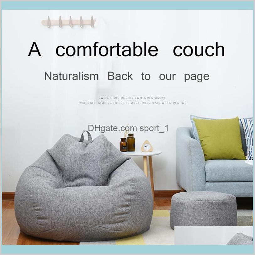 

Storage Bags Organization Housekeeping Home Garden lazy cotton bean bag sofa cover