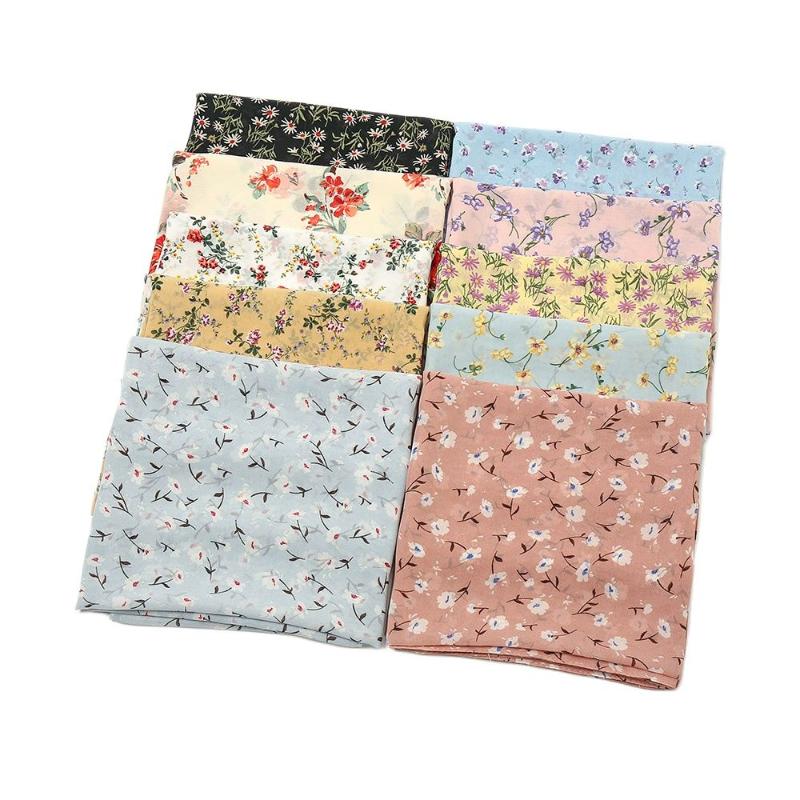 

Scarves 37 Colors Fashion Luxury Floral Bubble Chiffon Instant Hijab Ladies Print Shawls And Wraps Bufandas Muslim Bonnet Caps 180*70Cm