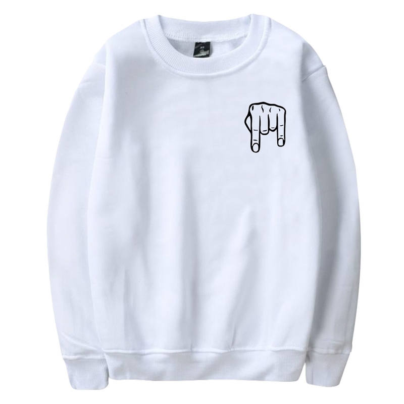 

Micro TDH musician 2D printed casual loose men's and women's round neck sweater, Black