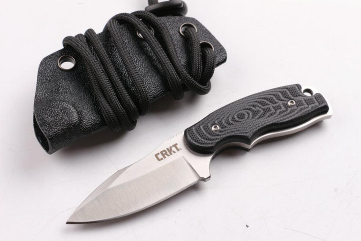 

Columbia CRKT Personal rope defense knife 8Cr13Mov blade All in one steel & G10 handle Camping Self-defense outdoor EDC tool knife
