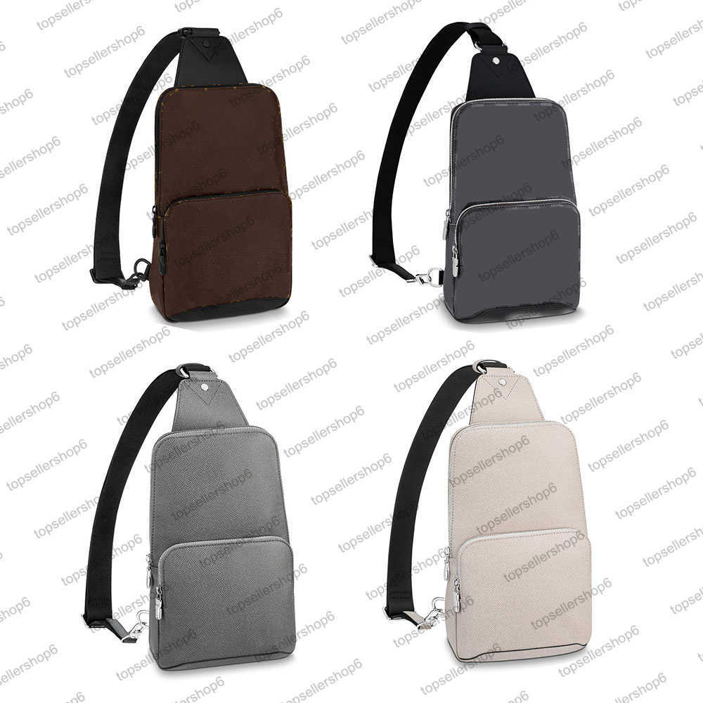 

M45897 M30443 AVENUE SLING BAG men women bag original calf leather shoulderbag purse crossbody messenger slanting carry pack, 1 m45897 brown letter flower print