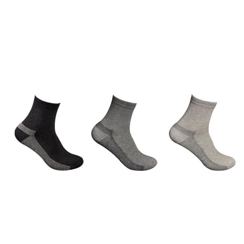 

Men's Socks Cotton 6 Pairs Of Non-pilling Silver Fiber Deodorant Sports Sweat-absorbent And Breathable Spring Summer, Black