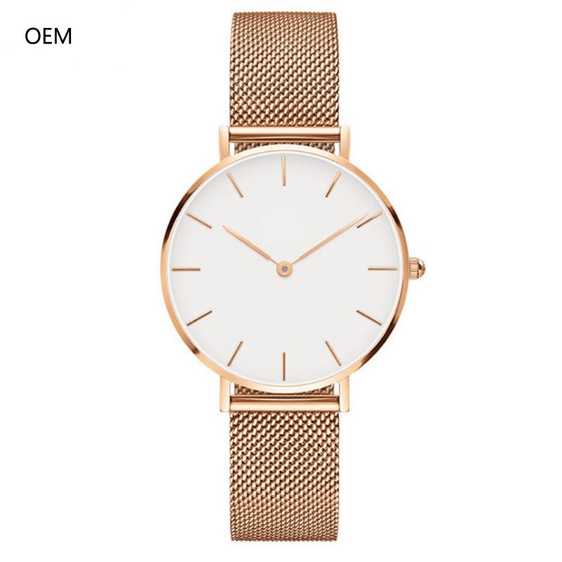 

Wristwatches Custom Thinnest Watch Ultra Slim Movement Design For Running, Silver