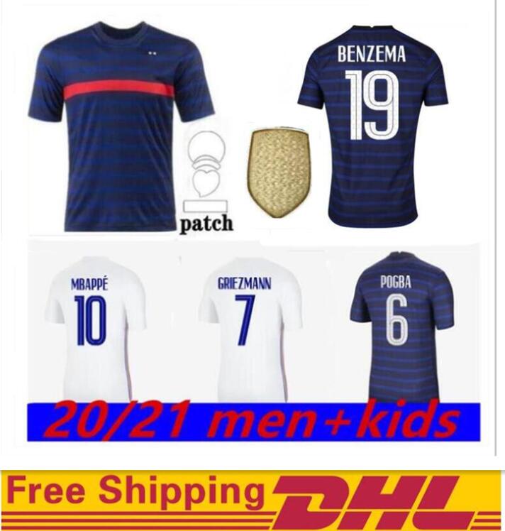 

DHL free delivery France Soccer Jersey 2021 KARIM BENZEMA KYLIAN MBAPPE ANTOINE GRIEZMANN PAUL POGBA GIROUD KANTE LLORIS LE SOMMER HENRY Foo, Black;yellow