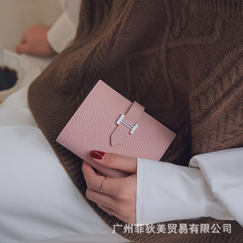 

Purse Black Friday Wallet women's short draw new inside and outside full head cow belt exquisite box packaging gift, Yellow