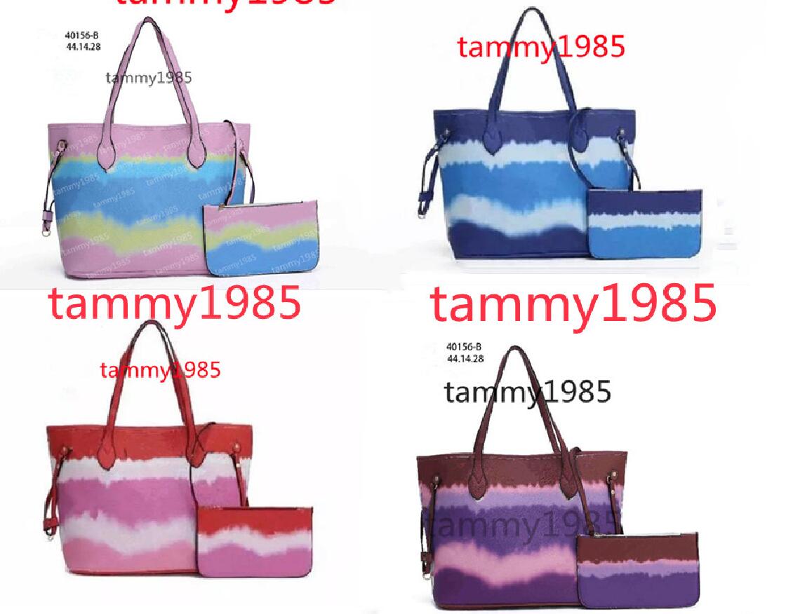 

Large size:44cm Women 2pcs Fashion Shoulder Bags set Handbag Flower Favorite Clutch Tote Crossbody Shopping Hobo bag Boston, Blue