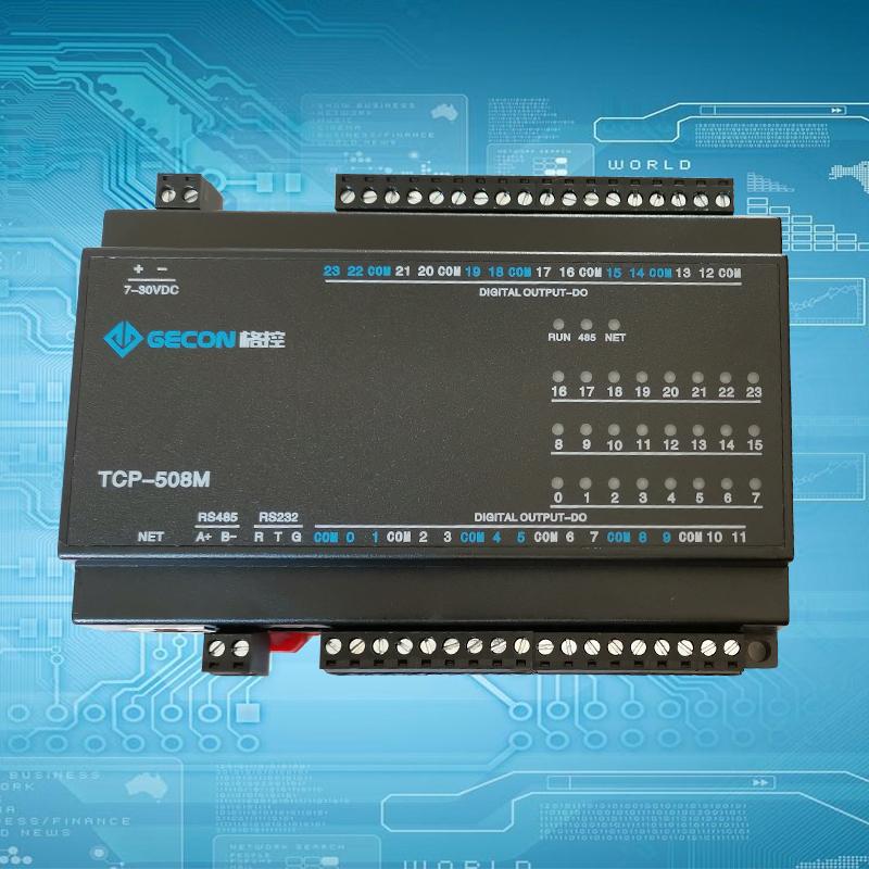 

24-channel Relay Output Card RJ45 Ethernet Modbus TCPIP Industrial Controller IO Module Fingerprint Access Control