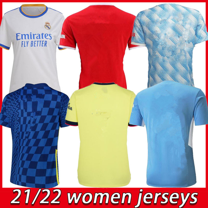 

21 22 Real Madrid Women Soccer Jersey 2021 2022 AC WOMAN Uniform Lady RASHFORD #10 Football Shirts