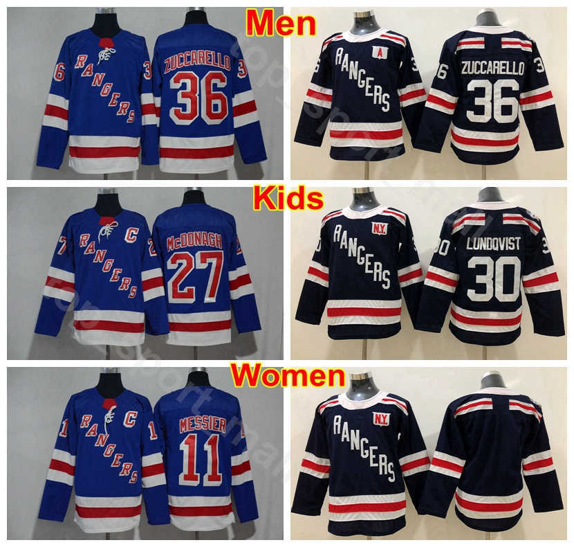 

Men Lady Kids New York Rangers 36 Youth Mats Zuccarello Jerseys Man Women Hockey 30 Henrik Lundqvist 11 Mark Messier 29 Stadium Series, Men 11