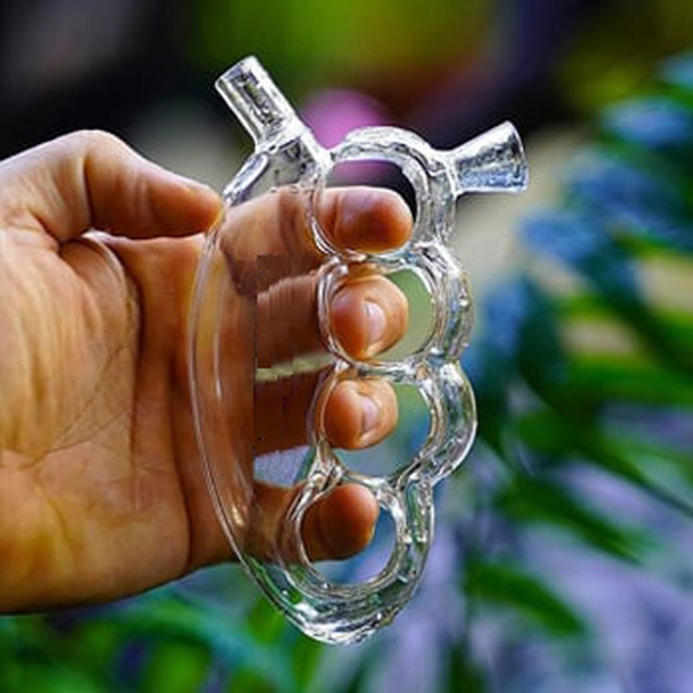 

6 inch cool glass bubbler bong hookah new brass knuckles smoking pipes