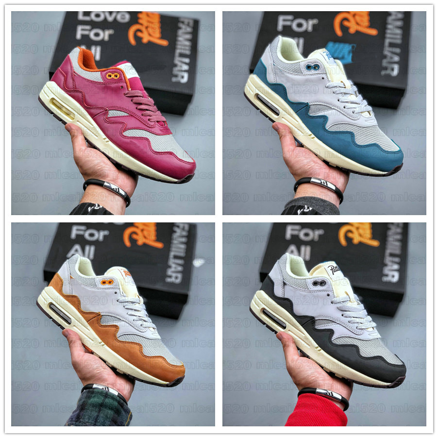 

Patta x 1 Night Maroon Monarch The Wave Designer Sports Shoes Metallic Silver 87 Aqua Noise Pure Platinum Black Orange Trainer Sneakers, Pay for extra price only