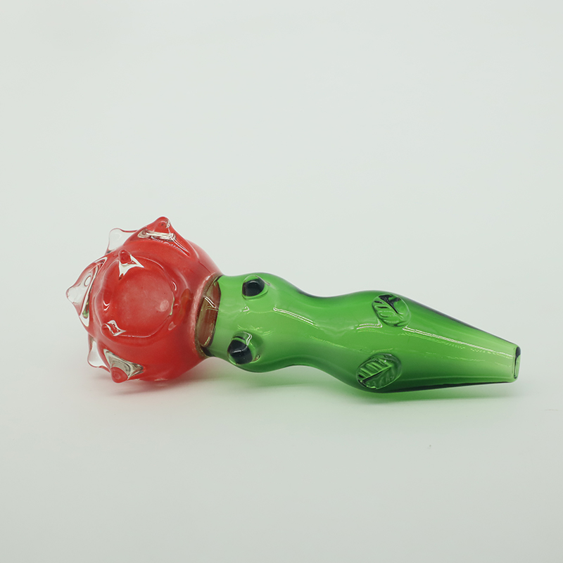 

Rose Design Glass Hand Pipe