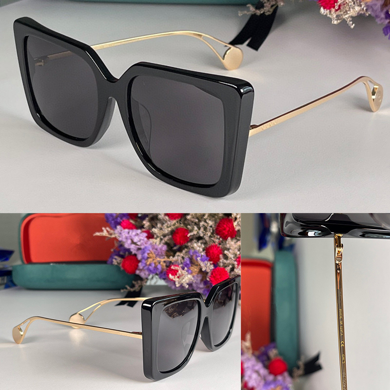 

Sunglasses For Men and Women Summer style 0435 Anti-Ultraviolet Retro Plate Square Plank Full Frame fashion Eyeglasses Random Box