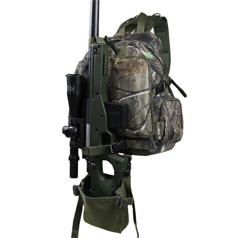 

Stuff Sacks Tactical Hunting Backpack Leaves Camouflage Rifle Outdoor Camping Bag Portable Used For Shooting, Leaf camouflage