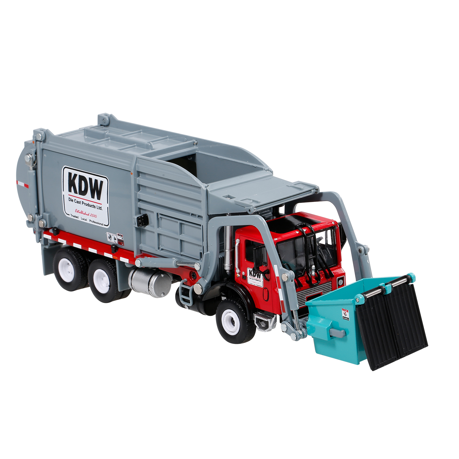 

Alloy Diecast Barreled Garbage Carrier Truck 124 Waste Material Transporter Vehicle Collector Hobby Toy for Kids Christmas Gift