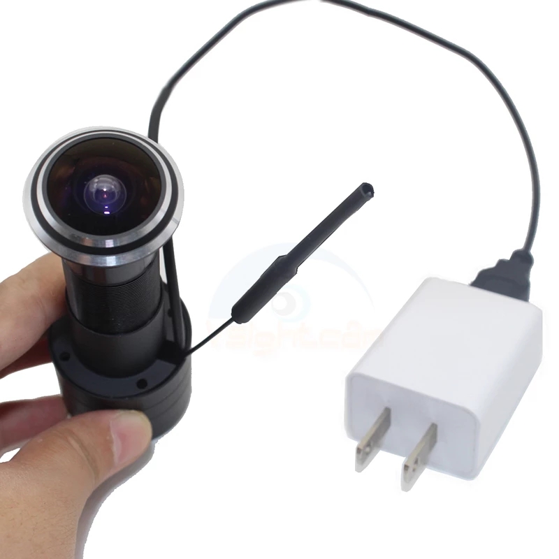

Security 1080P WIFI Camera Door Eye Hole Wireless Surveillance 1.78mm Fisheye Wide Angle Lens TF Card Slot P2P Onvif RTSP