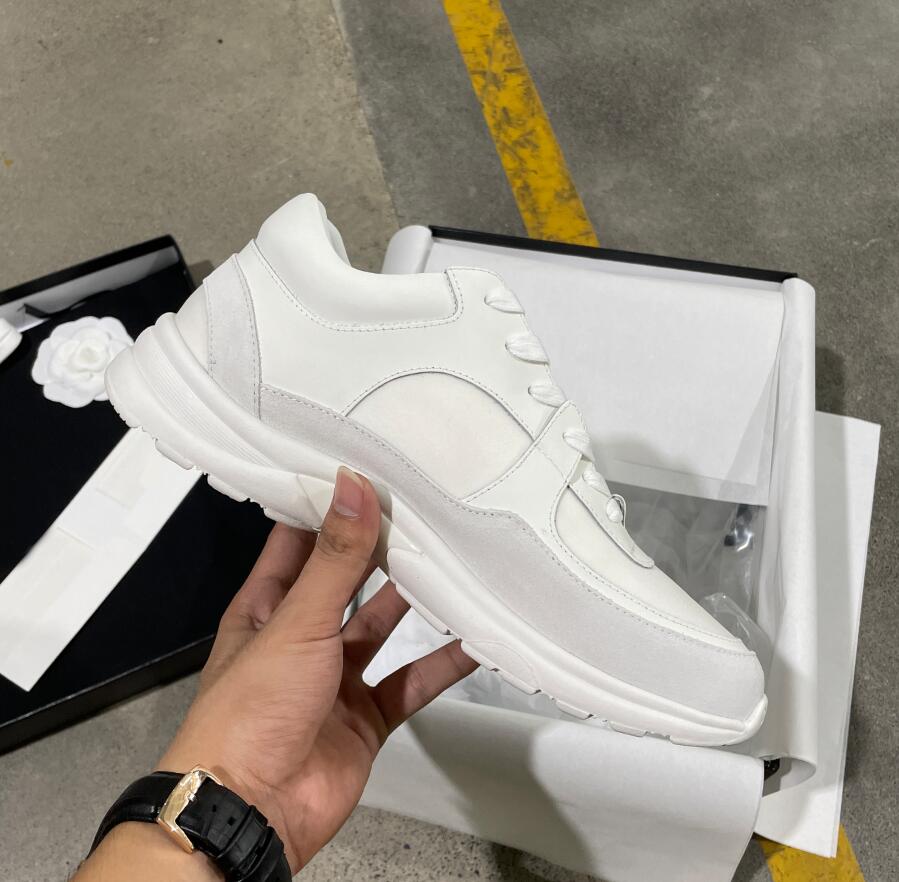 

luxury brand designer men women reflective casual shoes Genuine Leather sneakers party velvet calfskin mixed fiber top quality with box 35-46, Color 21