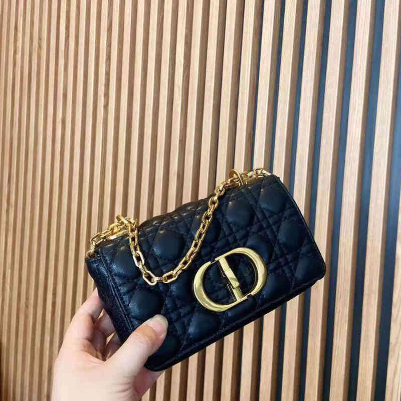 

2021 Bags Christian New D-word Popular Caro Chain Bag Single Shoulder Messenger Gift Box Packaging Luxurys s DRAI