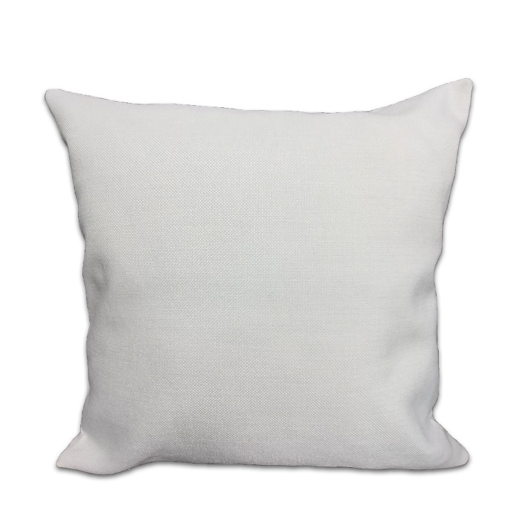 

18x18 Off White Faux linen Pillow Case Blanks 100% Polyester Artificial Burlap Cushion Cover Whosales for Sublimation