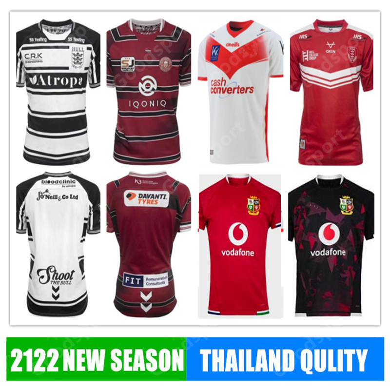 

PRESELL 2021 RUGBY JerseyS shirts LION HULL FC Rovers WIGAN WARRIOR, Black;gray