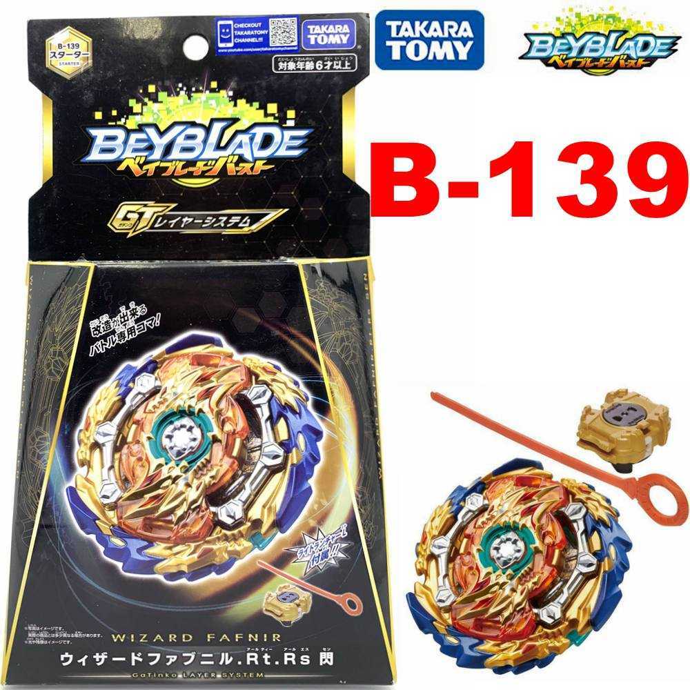 

100% Original Takara Tomy Beyblade BURST GT B-139 Wizard Fafnir.RT.RS SEN B139 AS CHILDREN'S DAY TOYS X0528