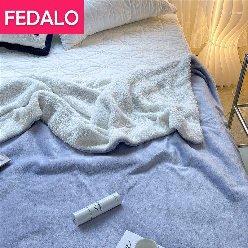 

Blankets Double Blanket Quilt Winter Thickening Lamb Wool Siesta Coral Bed Linen Student Dormitory Flannel